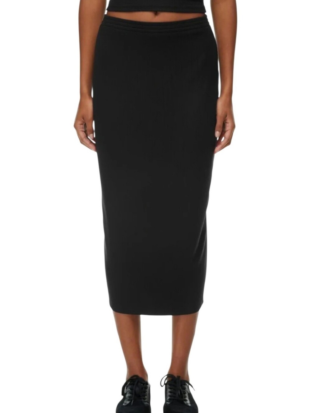 Aritzia Babaton The Group Black Wool Blend Sweater Midi Pencil Skirt Size XS